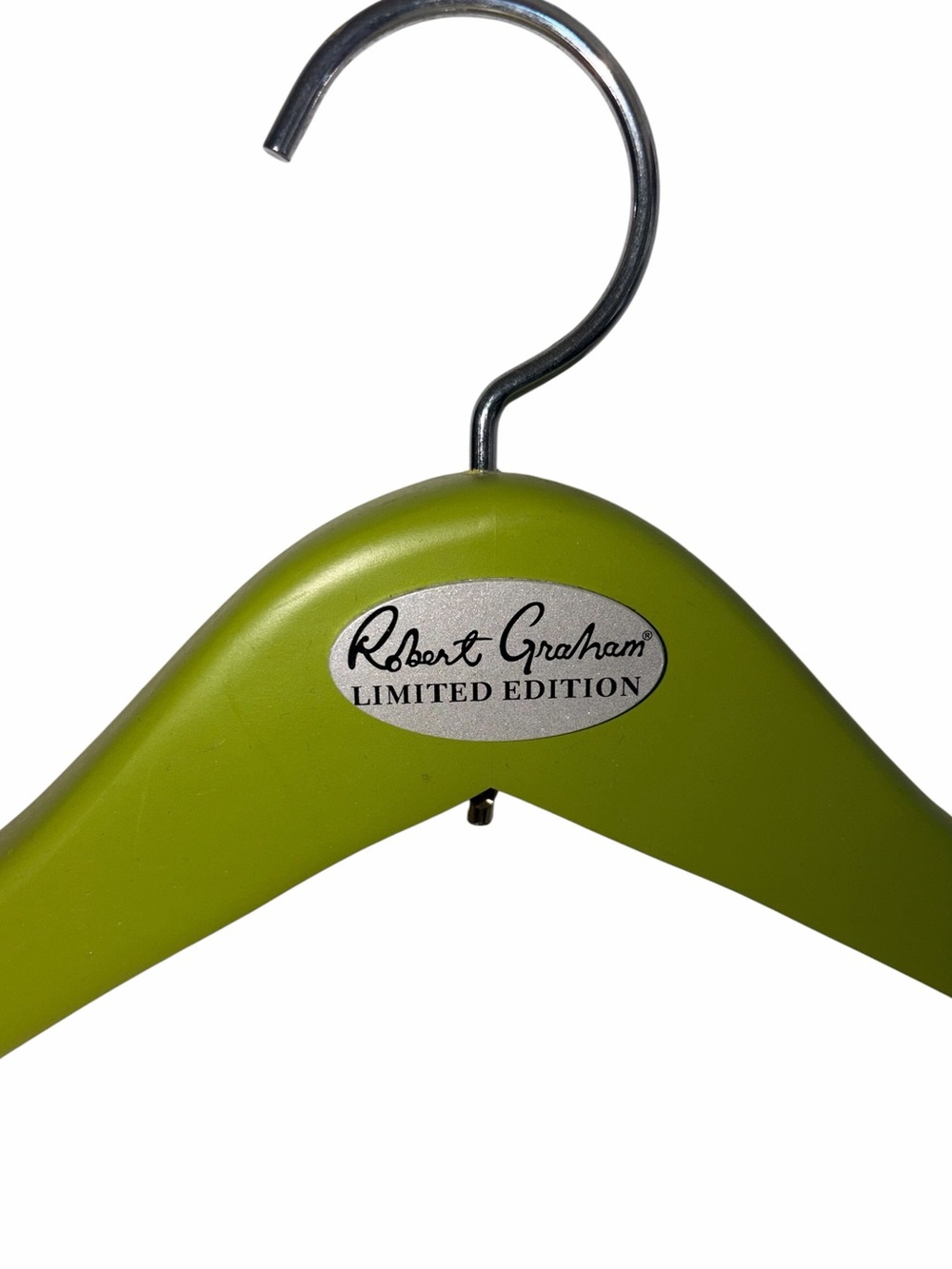 Robert Graham Limited Edition Luxury Green Suit Wood Coat Hangers Lot of 4 Rare